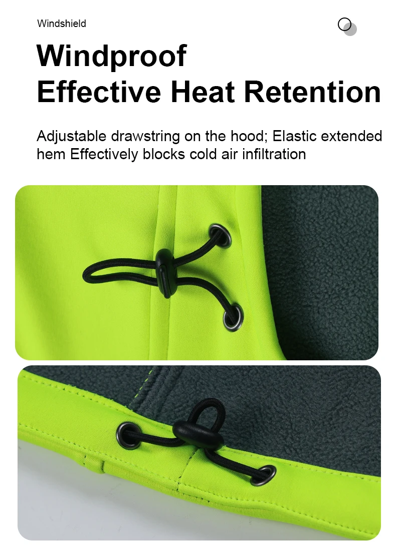 INBIKE Men's Winter Cycling Jacket With Hood Warm Fleece Windbreaker Coat For Men Windproof Outdoor Man Cycling Clothing Hiking