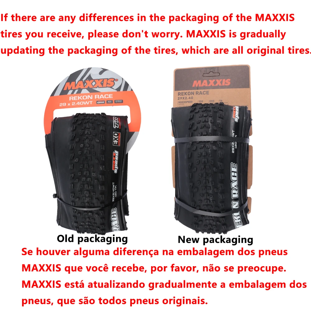 MAXXIS REKON RACE(M355RU) Tyre 27.5/29 x 2.0/2.25/2.35/2.4WT/2.4 Bicycle Folding Tire Anti Puncture For MTB  Original Bike Parts