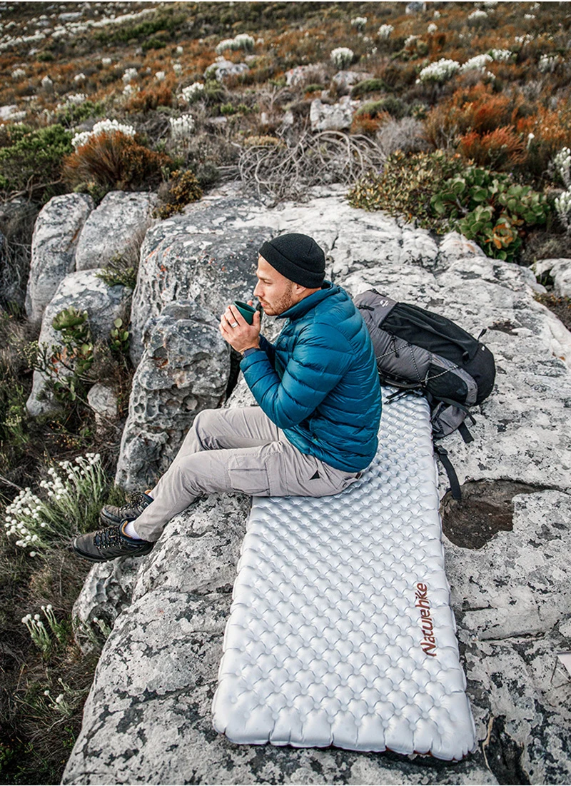 Naturehike Air Mats R Value 5.8 Outdoor Sleeping Pad Ultralight Travel Camping Mattress 1 Person Air Cushion Hiking Trekking