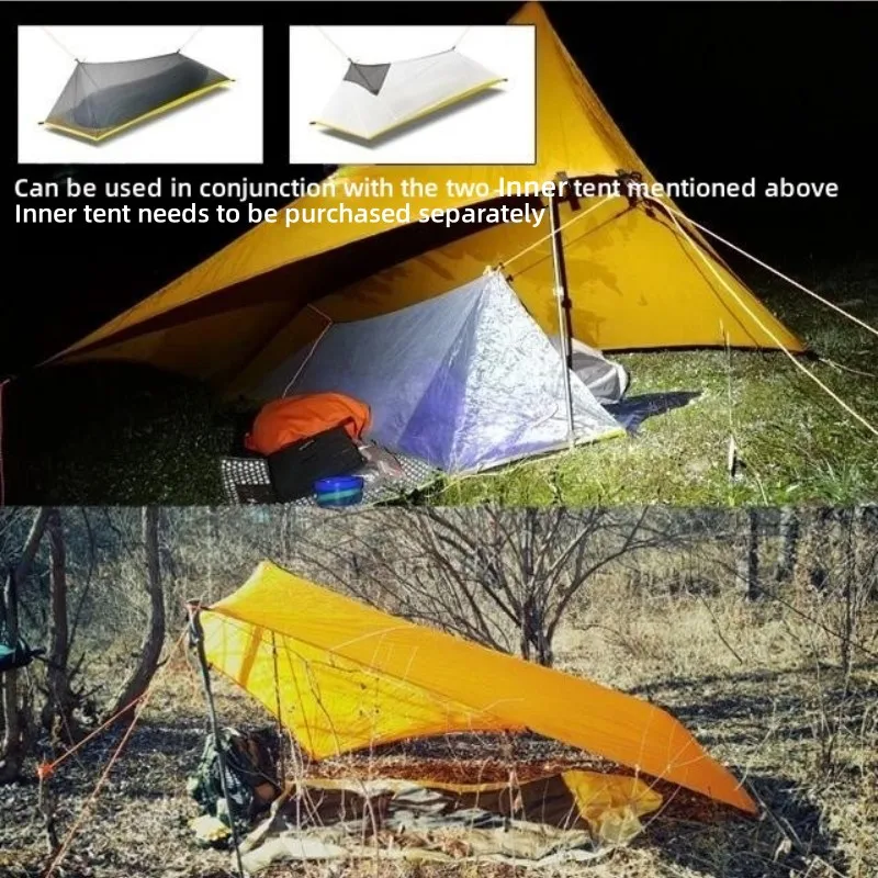 HIKEBURGER Jian Outdoor 1P Inner Tent Camping Bivy Insect-proof Sleeping Bag Set Ultralight Mountain Climbing Pole Less Shelter