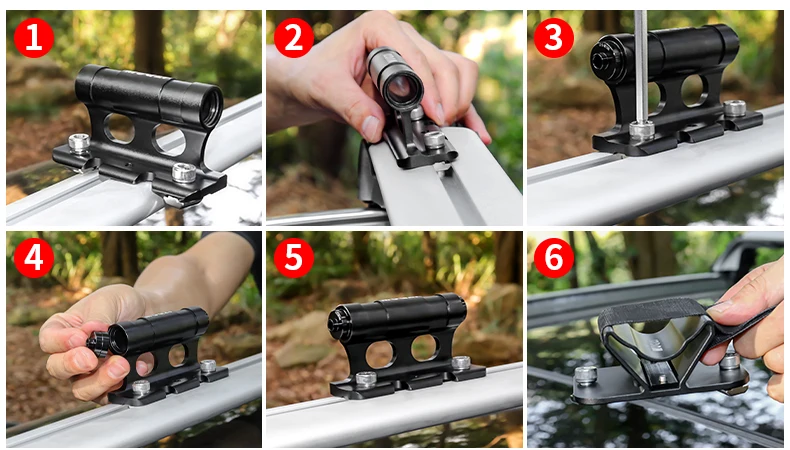MUQZI Bike Fork Mount Rack Car Roof Rack Car Carrier Bracket MTB Road Folding Bicycle Quick Release Thru Axle Mount Adapter