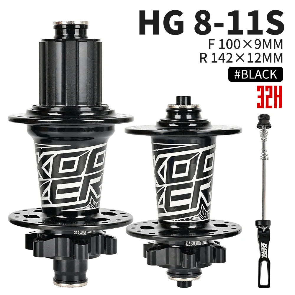 Koozer Bicycle Hub XM490 Hubs Sealed 4 Bearing MTB Mountain Bike Hub Rear Hub 10*135mm QR 12*142mm 28 32 36 Holes Disc Brake