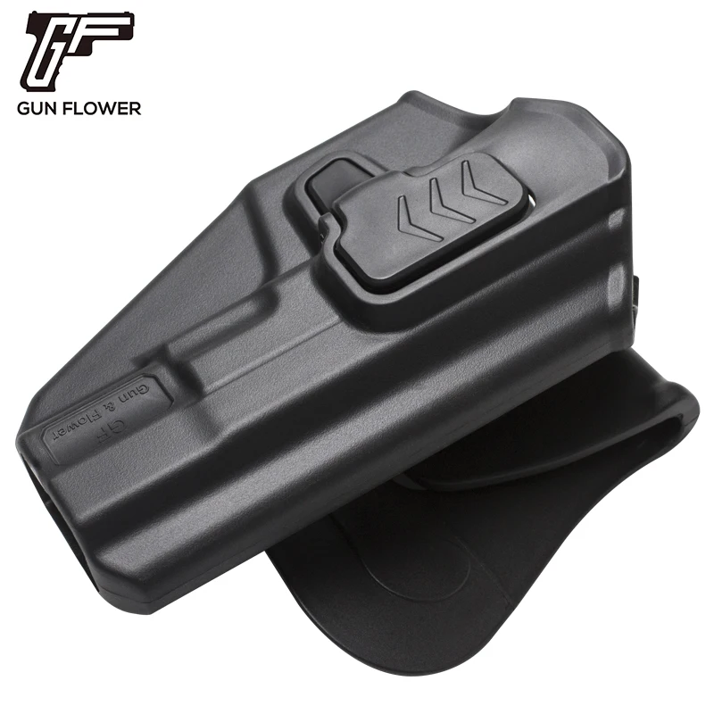 OWB Holster for CZ 75B 75 Campact, CZ P10C, CZ P09 Pistol Tactical Index Release Polymer Holster with Paddle,Right Hand,Gun Bags