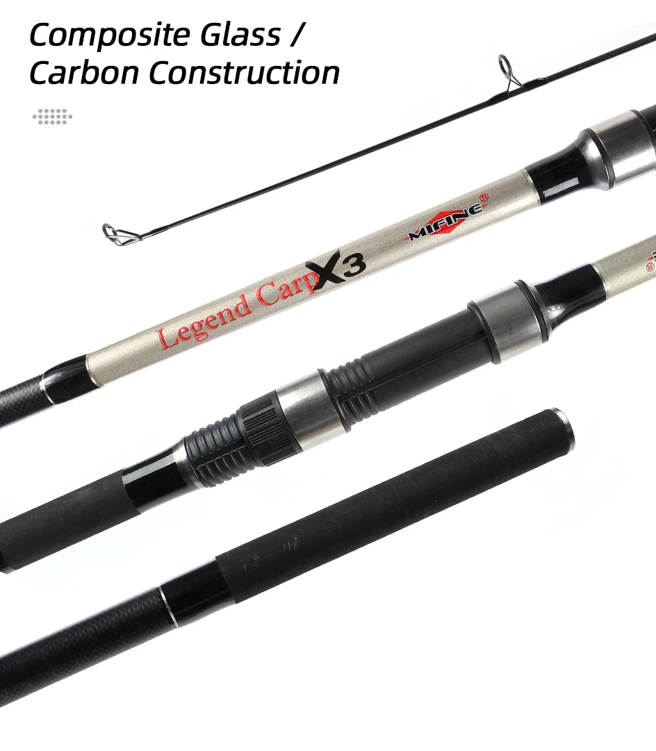 MIFINE LEGEND CARP X3 Carbon Fishing Rod Lure 3.5LB 3.6M/3.9M/4.2M Spinning Travel Throwing Surfcasting Pole Carp Fishing Rod