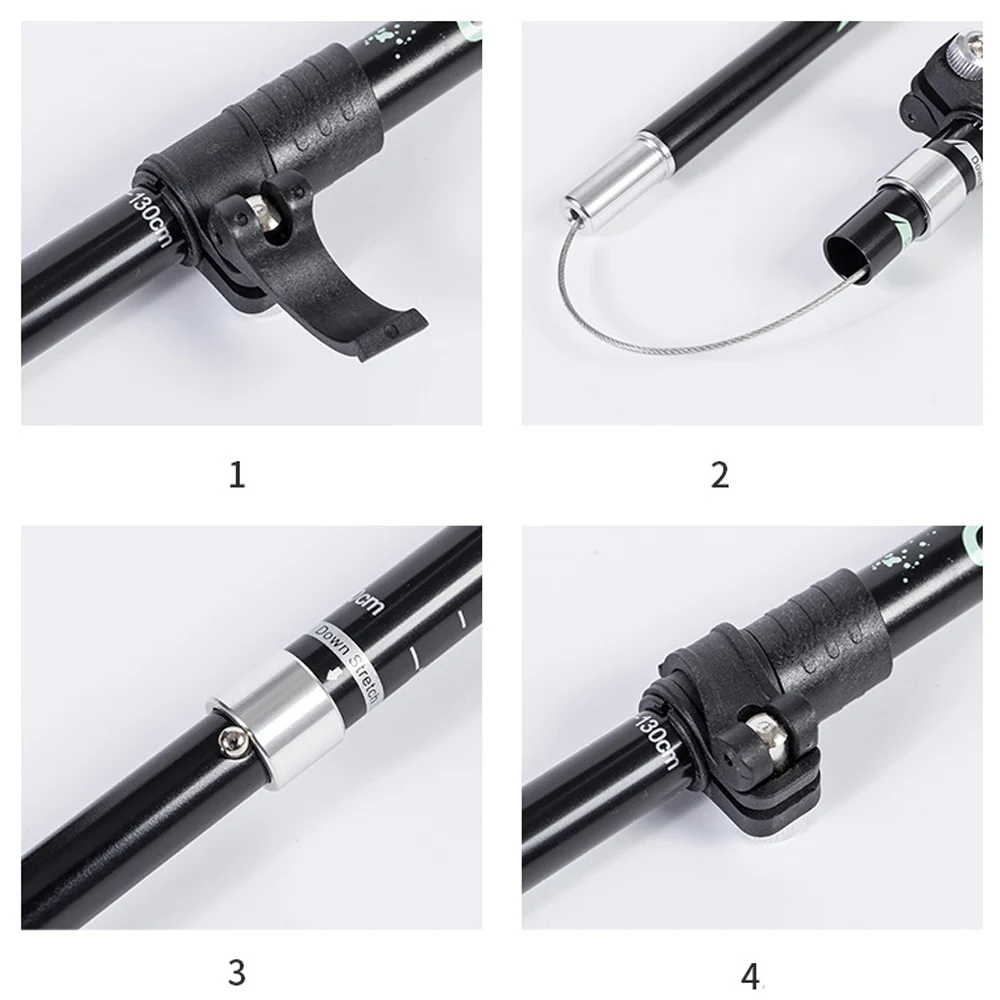 Collapsible Walking Sticks 2Pcs Ultralight Trekking Poles Hiking Travel Anti Shock Alpinism Pole Telescopic Pole Outdoor Running