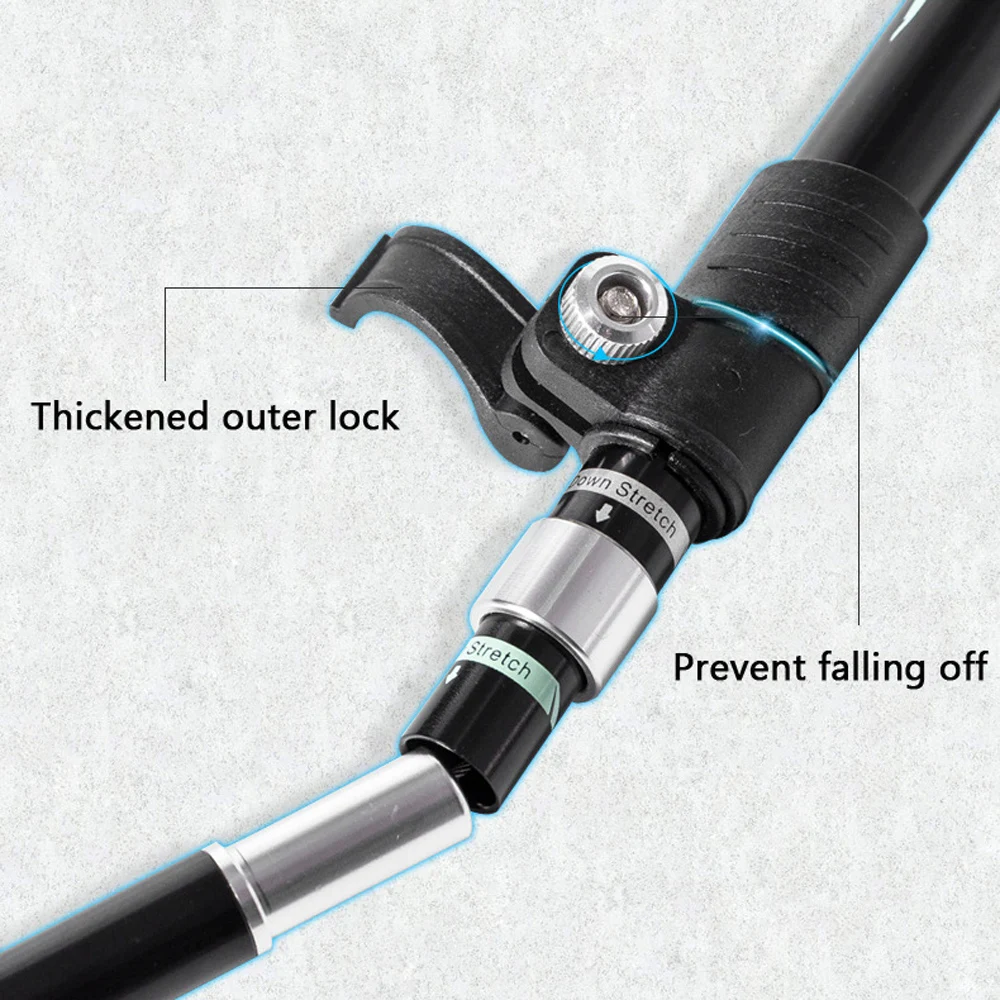 Collapsible Walking Sticks 2Pcs Ultralight Trekking Poles Hiking Travel Anti Shock Alpinism Pole Telescopic Pole Outdoor Running