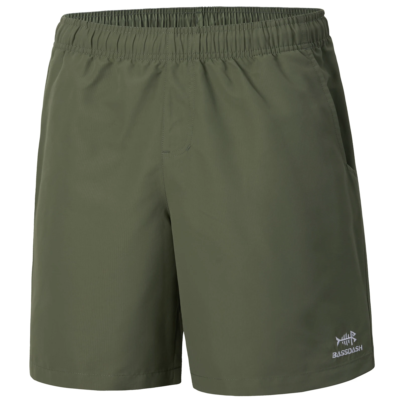 Bassdash Men's 8” Fishing Water Shorts Quick Dry UPF 50+ Lightweight Cargo Hiking Kayaking Casual Bottom