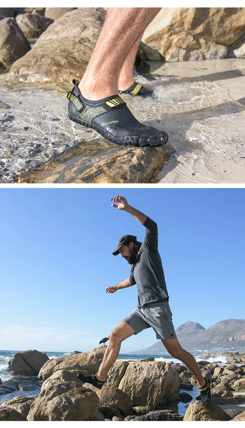 Naturehike Aqua Shoes Quick Dry Beach Shoes Water Socks Summer Barefoot Shoes Water Shoes Men Women Swimming Sea Beach Shoes