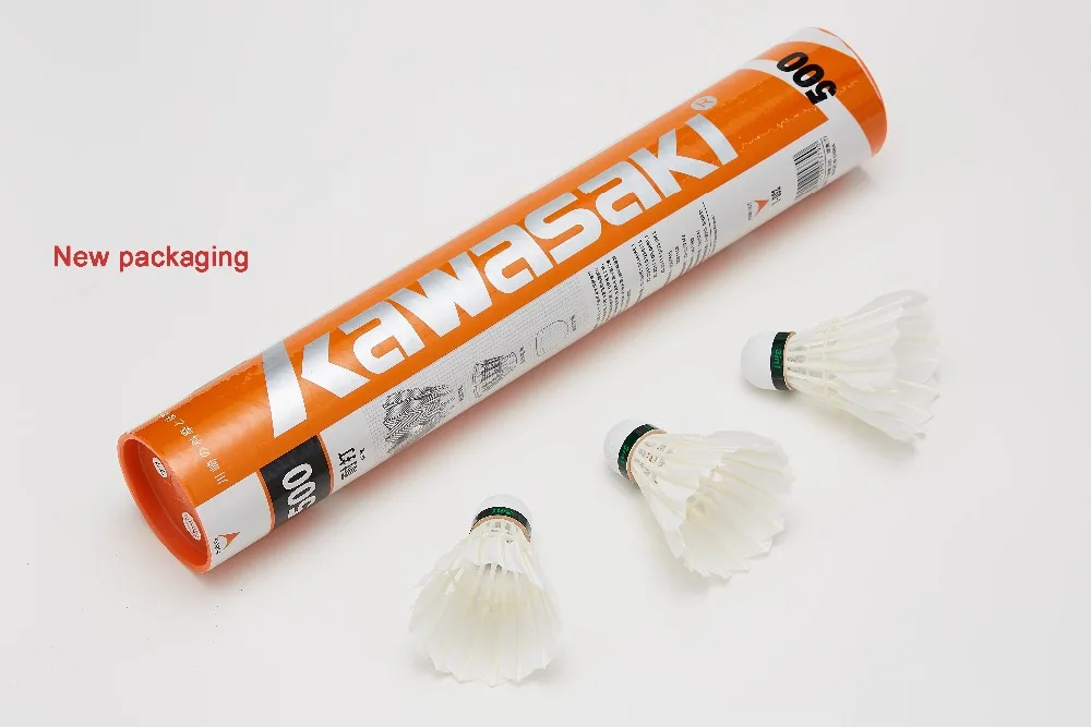 96Pcs/lot Kawasaki King Kong 500 Badminton Goose Feather Shuttlecock Speed 77 Durable Badminton Ball for Training Exercise