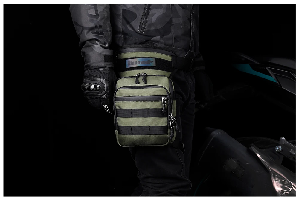Rhinowalk Waist Leg Bag Thigh Hip BumBelt 3L LargeMessenger Bag Travel Cell/Mobile Phone Purse Fanny Pack MotorDrop Belt Pouch