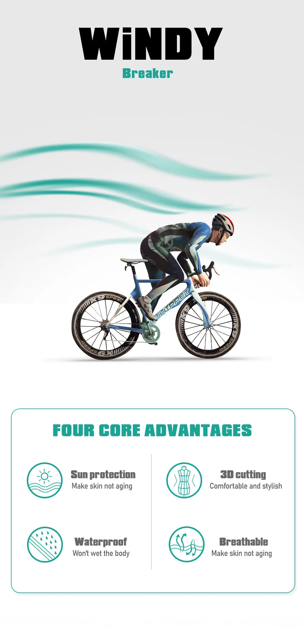 Raudax Cycling Jackets Unisex Bicycle Windproof Cycling Clothing Long Sleeve Winter Cycling Jerseys Autumn Lightweight Jacket