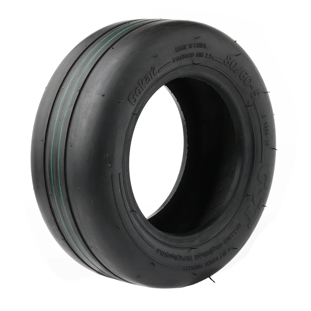 Original 80/60-5 Front Wheel Tire For Ninebot Gokart Pro Kart Kit Outer Tyre Vacuum Tubeless Smooth Tire Parts