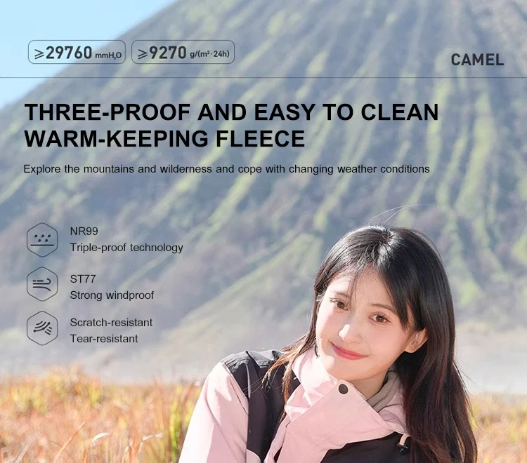 GOLDEN CAMEL Hiking Jackets for Women Men Three-in-one Windproof Waterproof Fleece Jacket Winter Mountaineering Coats Clothing