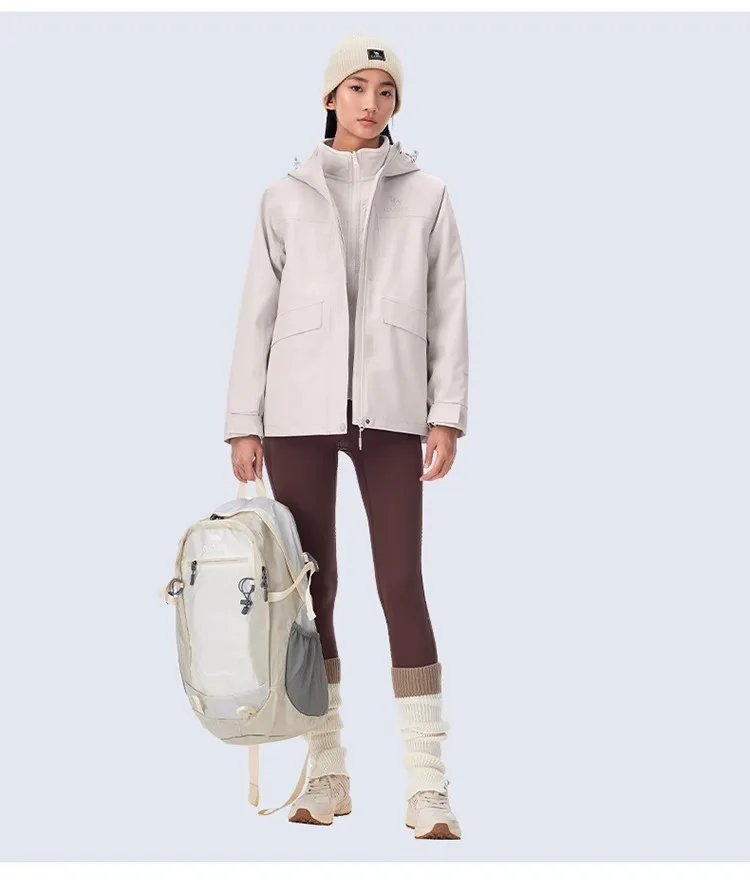 GOLDEN CAMEL Hiking Jackets for Women Men Three-in-one Windproof Waterproof Fleece Jacket Winter Mountaineering Coats Clothing