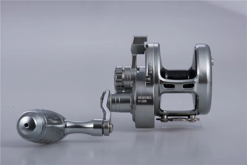 MADOX Fishing Reel 11BB Saltwater Drum Wheel Slow Jigging Reel Max Drag 40KG Drag Sound