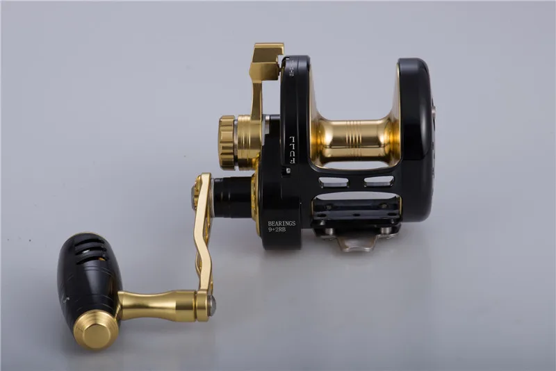 MADOX Fishing Reel 11BB Saltwater Drum Wheel Slow Jigging Reel Max Drag 40KG Drag Sound