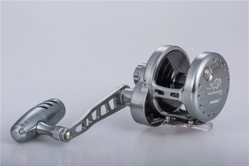 MADOX Fishing Reel 11BB Saltwater Drum Wheel Slow Jigging Reel Max Drag 40KG Drag Sound