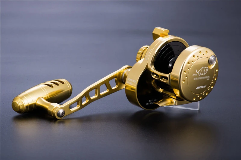 MADOX Fishing Reel 11BB Saltwater Drum Wheel Slow Jigging Reel Max Drag 40KG Drag Sound