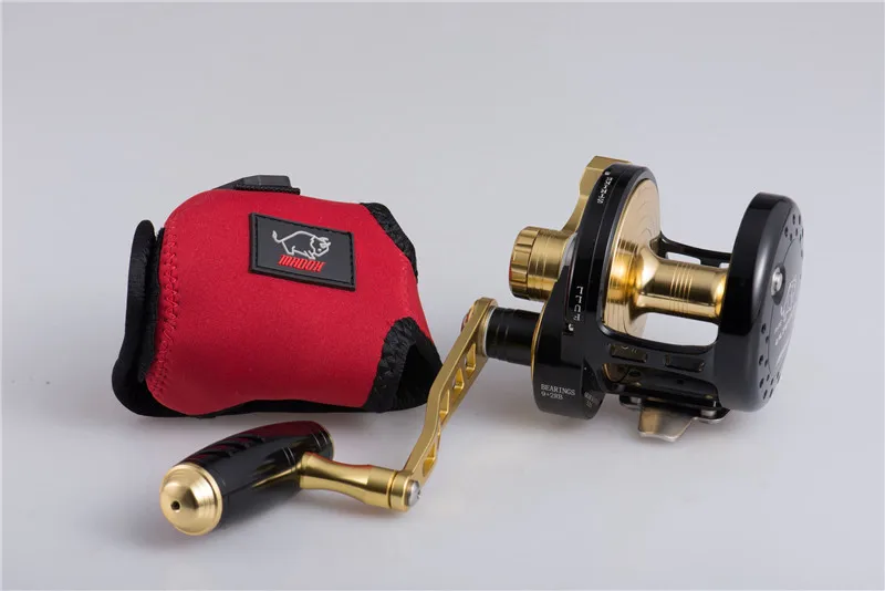 MADOX Fishing Reel 11BB Saltwater Drum Wheel Slow Jigging Reel Max Drag 40KG Drag Sound
