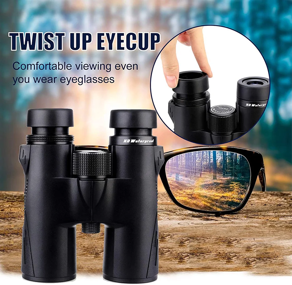 Svbony SV47 Binoculars 8x42/10x42 HD Waterproof BirdWatching Moncular Telescope for Adults FMC Bak4 Prism for Hunting Camping