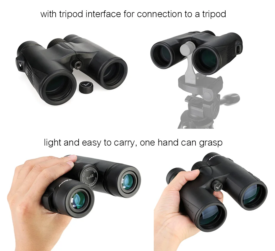 Svbony SV47 Binoculars 8x42/10x42 HD Waterproof BirdWatching Moncular Telescope for Adults FMC Bak4 Prism for Hunting Camping