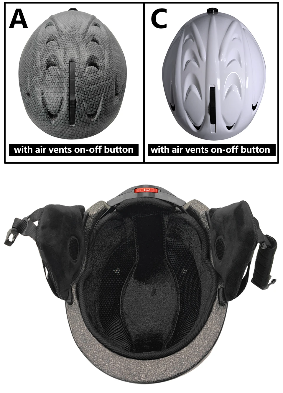 LOCLE Ski Helmet Men Women CE Safety In-mold Skiing Snowboard Skateboard Snowmobile Helmet Size S/M/L/XL
