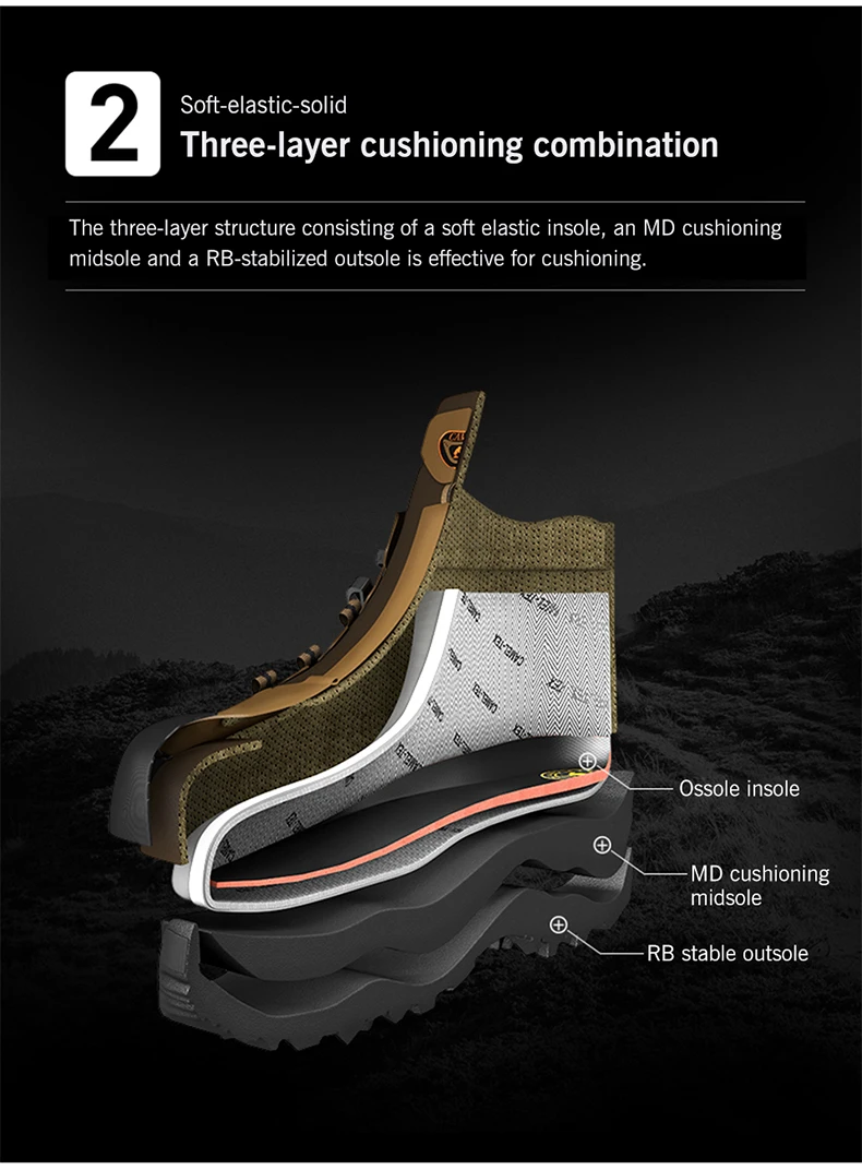 GOLDEN CAMEL Waterproof Hiking Shoes High TopTactical Military Hiking Boots Anti-Slip Man Sneakers Trekking Shoes For Men 2023