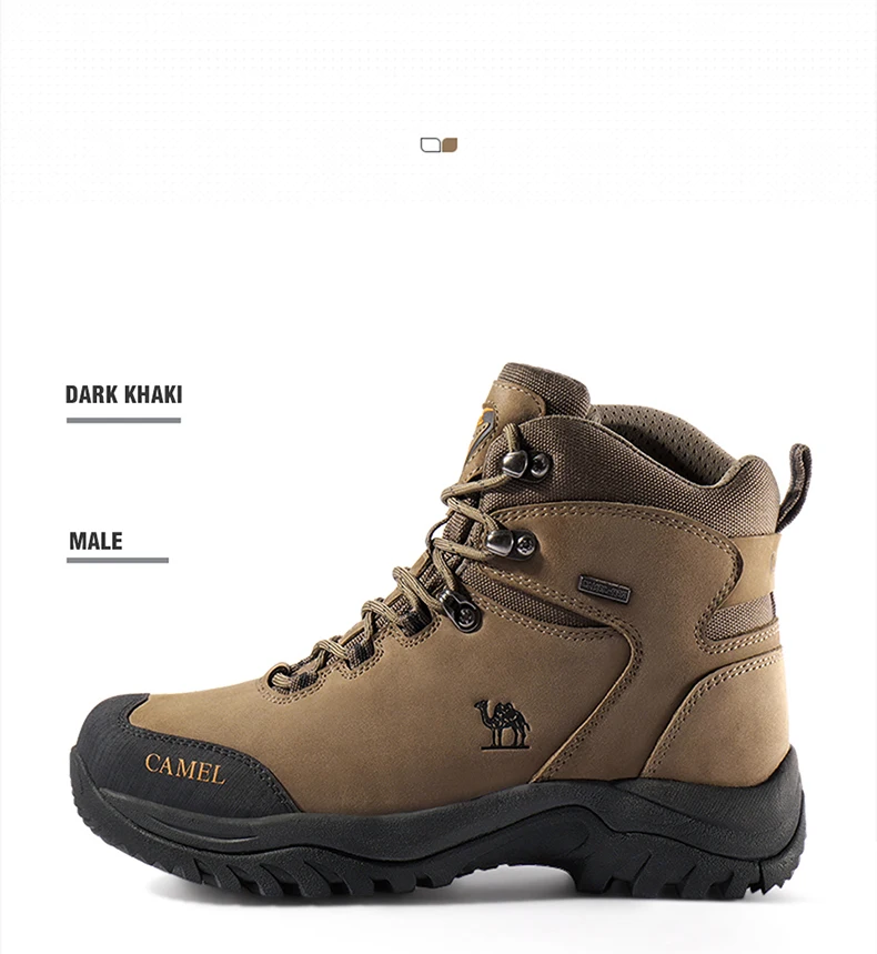 GOLDEN CAMEL Waterproof Hiking Shoes High TopTactical Military Hiking Boots Anti-Slip Man Sneakers Trekking Shoes For Men 2023