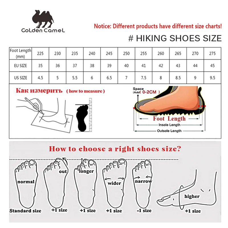 GOLDEN CAMEL Waterproof Hiking Shoes High TopTactical Military Hiking Boots Anti-Slip Man Sneakers Trekking Shoes For Men 2023