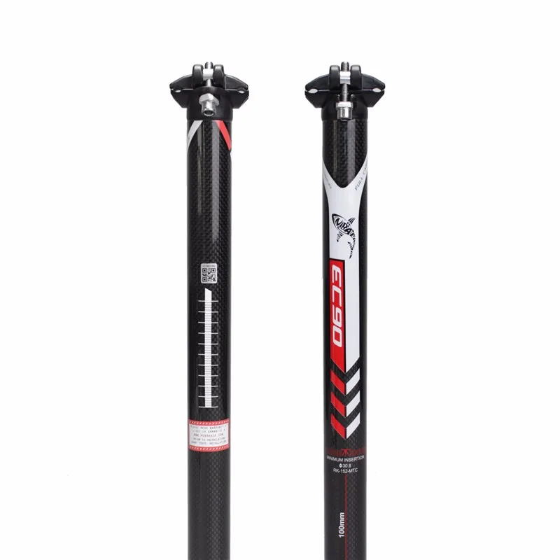Ultralight Full Carbon Fiber Bicycle Seatpost Road Bike Seat Tube MTB Seatpost Double Nail Clamp Riding Accessories 2022 3K