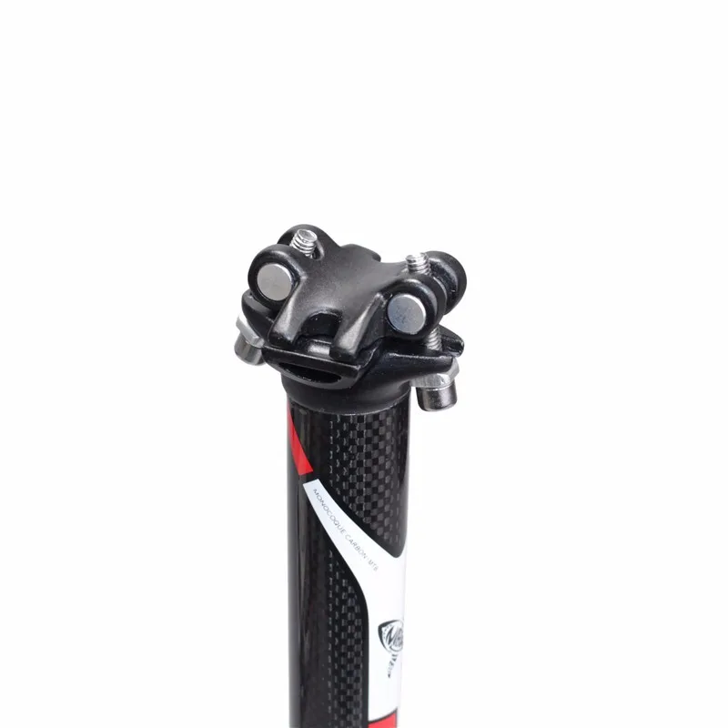 Ultralight Full Carbon Fiber Bicycle Seatpost Road Bike Seat Tube MTB Seatpost Double Nail Clamp Riding Accessories 2022 3K