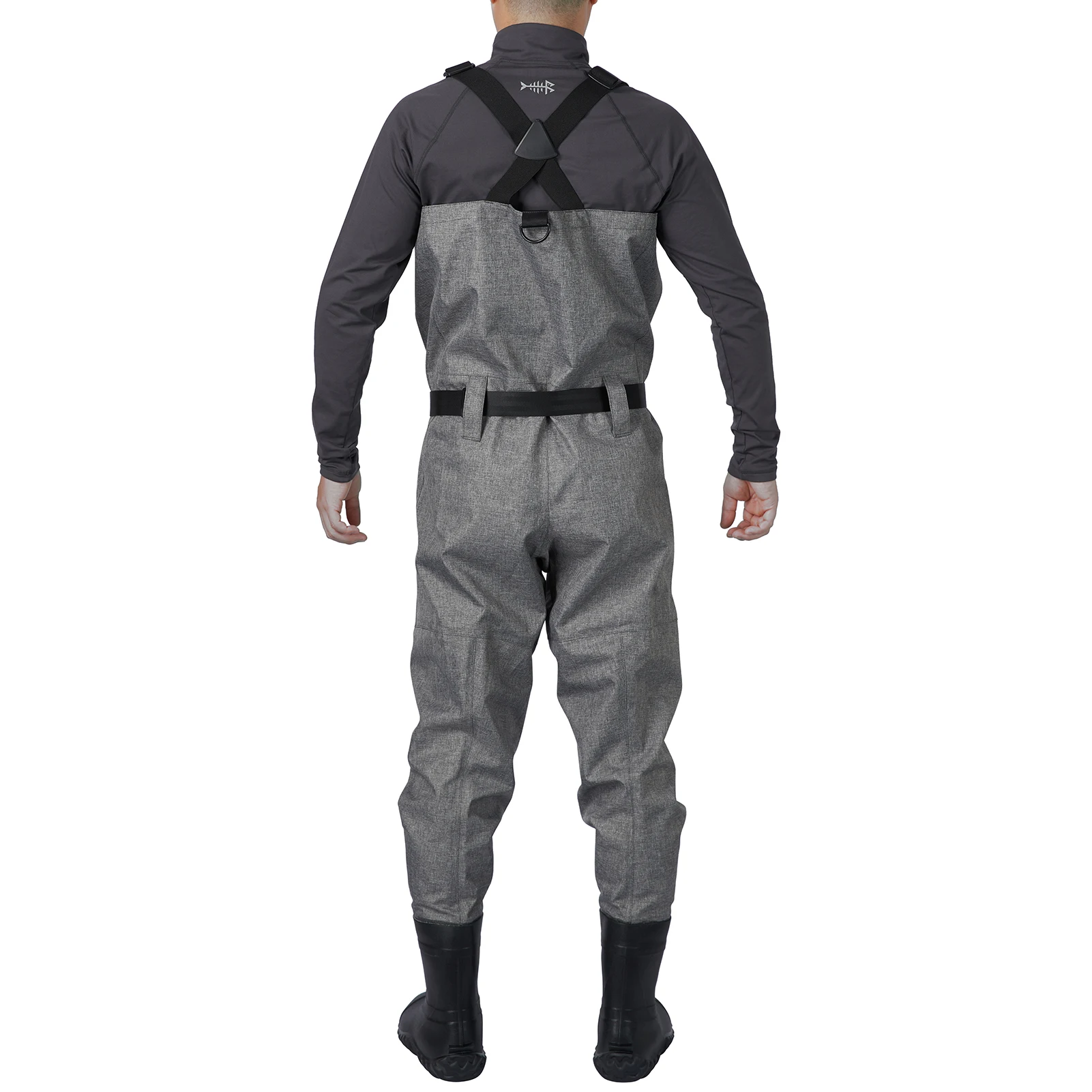 BASSDASH Men Women Boot Foot Waders Breathable Lightweight Fishing Hunting Mossy Wood Reeds Printing Long Trousers With Boot