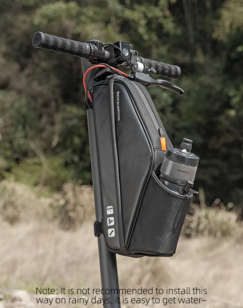 ROCKBROS Scooter Bike Bag Waterproof Electric Scooter Head Handle Bag Large Capacity MTB Road Bicycle Bag Scooter Accessories
