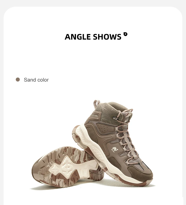 GOLDEN CAMEL Outdoor Hiking Shoes Waterproof High-top Boots Non-slip Wear-resistant Professional Trekking Shoes for Men 2023 New