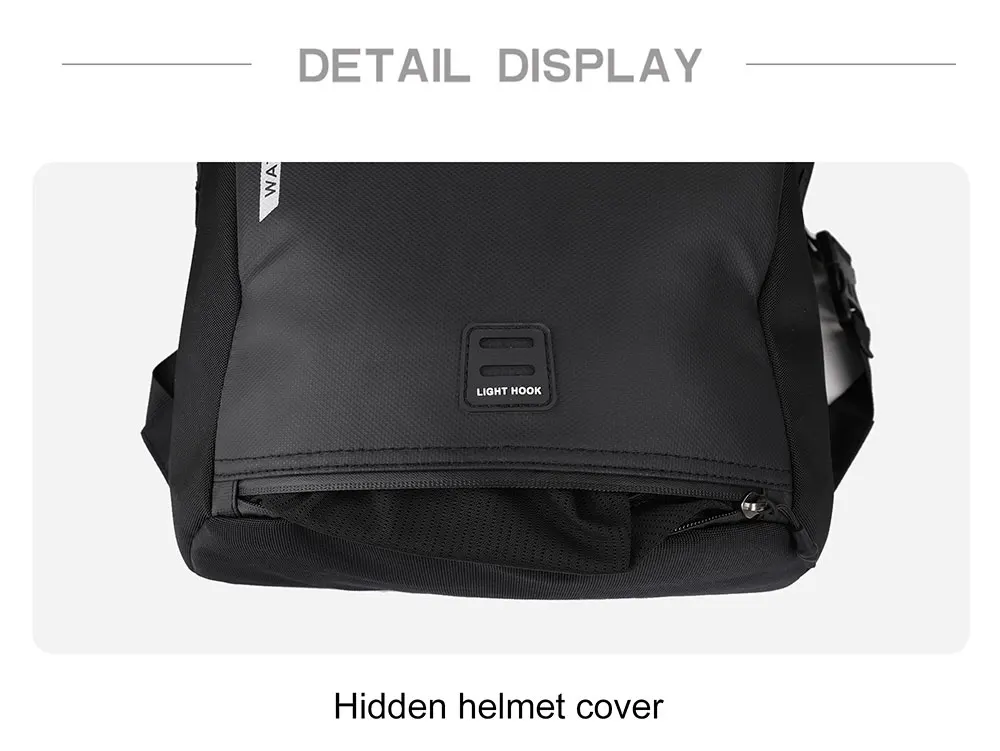 Rhinowalk 22L Waterproof Bike Pannier Bag Portable Cycling Backpack Bicycle Rear Rack MTB Trunk Bag Pack Luggage Carry
