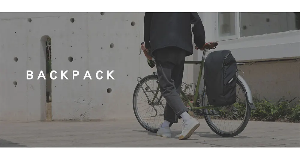 Rhinowalk 22L Waterproof Bike Pannier Bag Portable Cycling Backpack Bicycle Rear Rack MTB Trunk Bag Pack Luggage Carry