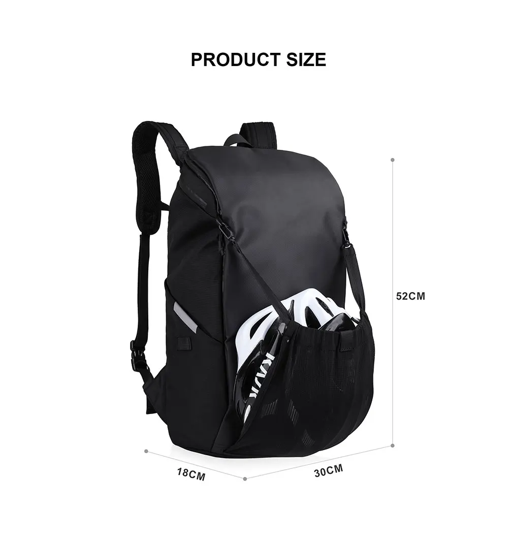Rhinowalk 22L Waterproof Bike Pannier Bag Portable Cycling Backpack Bicycle Rear Rack MTB Trunk Bag Pack Luggage Carry
