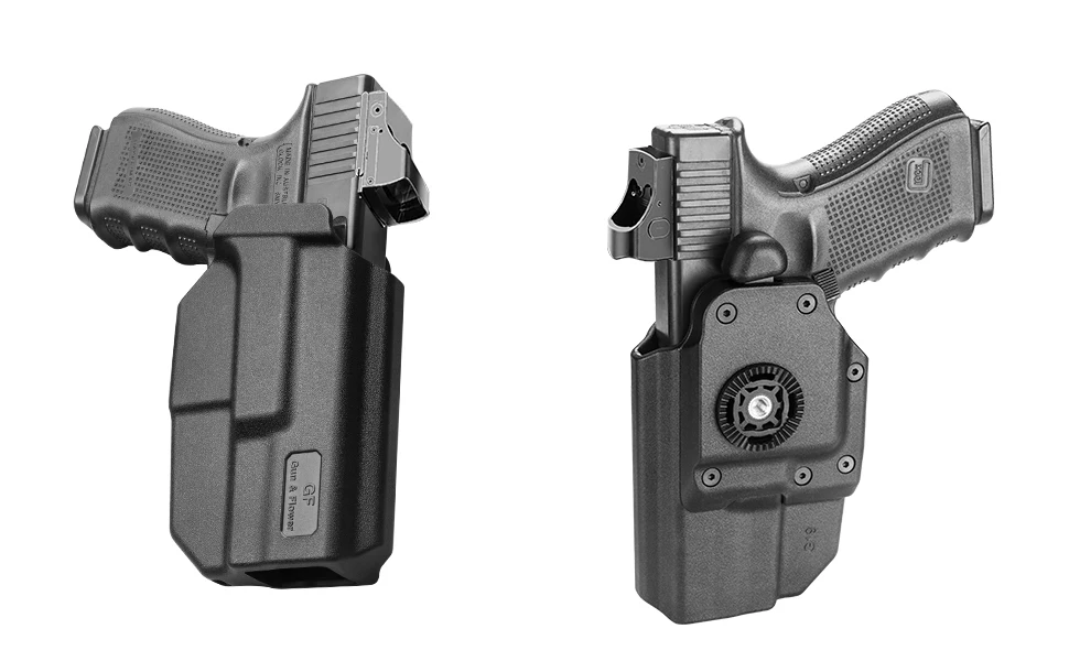 For G17/G19 (Gen1-5),G23/G31/G32/G22(Gen3-4),G19X/G45/G44 Holster,Polymer Thumb Release OWB Paddle Bag Tactical Tools Right hand
