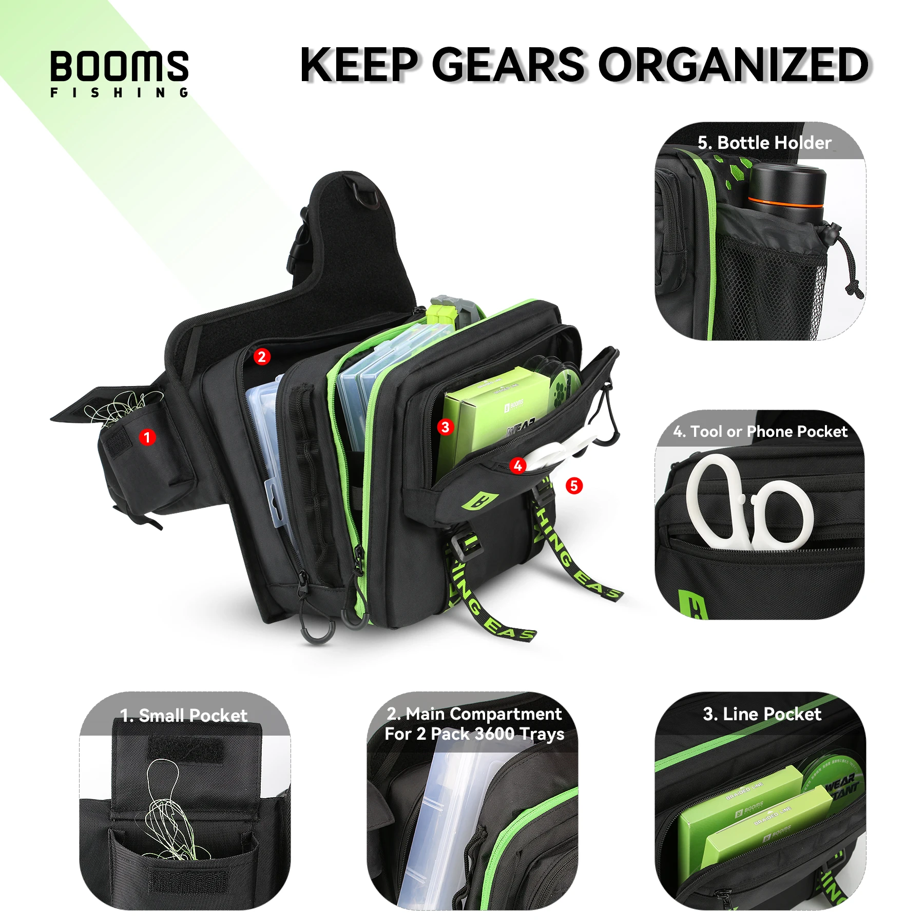 Booms Fishing IB1 Fishing Bag High-Capacity Tackle Storage Bags Large Sea Freshwater Backpack Carpfishing Professional Equipmen