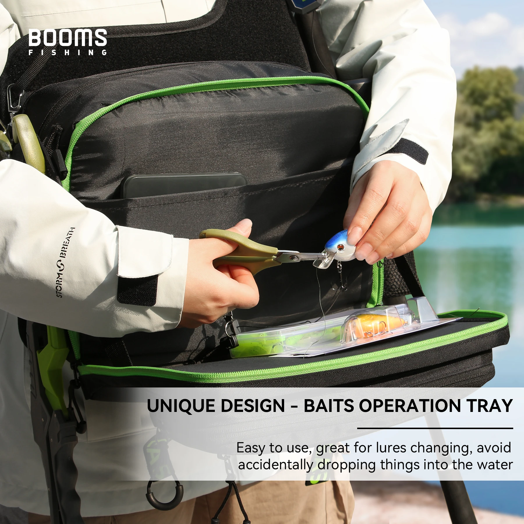 Booms Fishing IB1 Fishing Bag High-Capacity Tackle Storage Bags Large Sea Freshwater Backpack Carpfishing Professional Equipmen