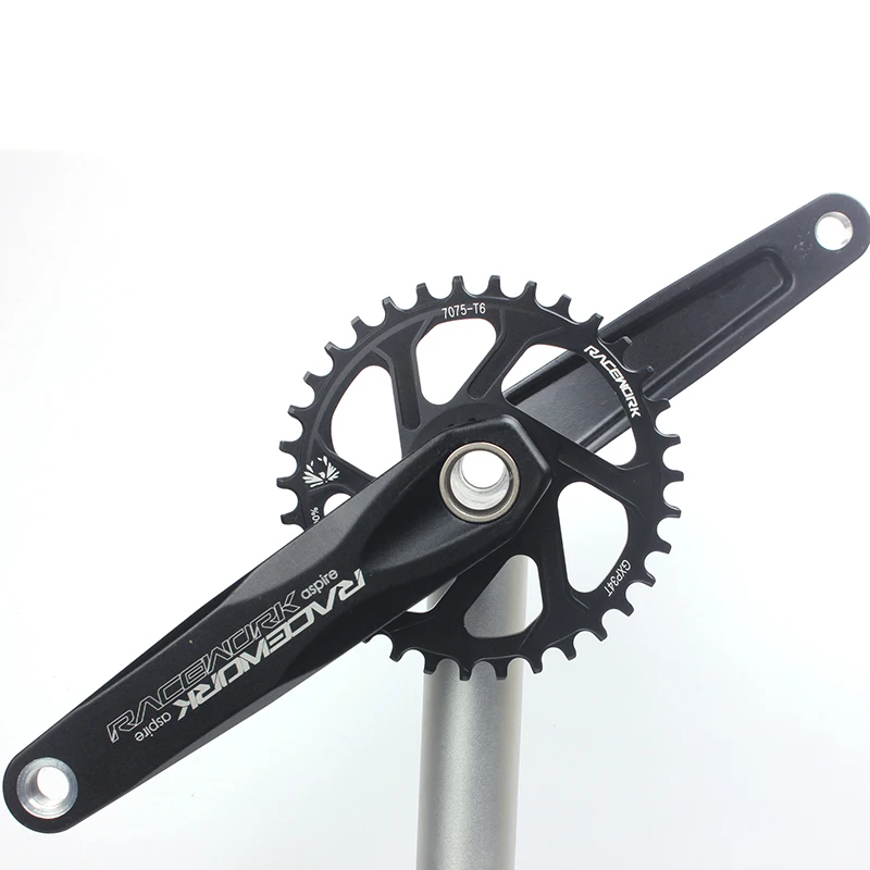 RACEWORK MTB Crankset 170/175mm Mountain Bike Crank Narrow Wide Chainring 32/34/36/38T 11/12S Bicycle Crankset Sprocket For GXP