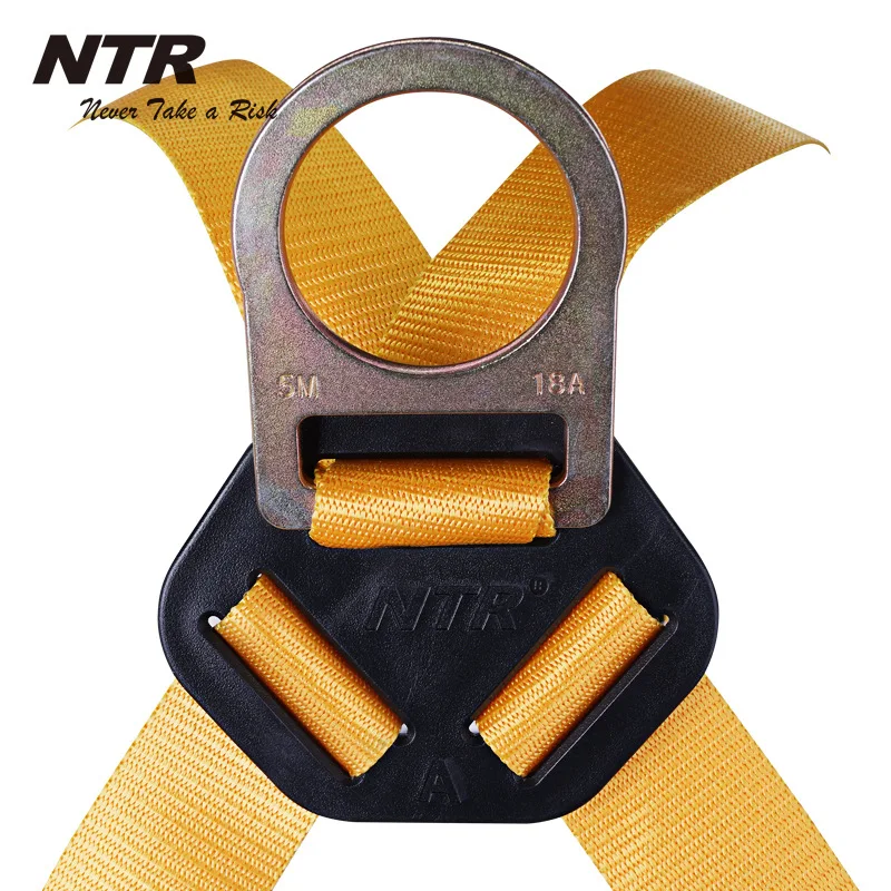 Rock Climbing Harness Full Body Safety Belt with 5 D-Ring Universal Aerial Work Protective Equipment