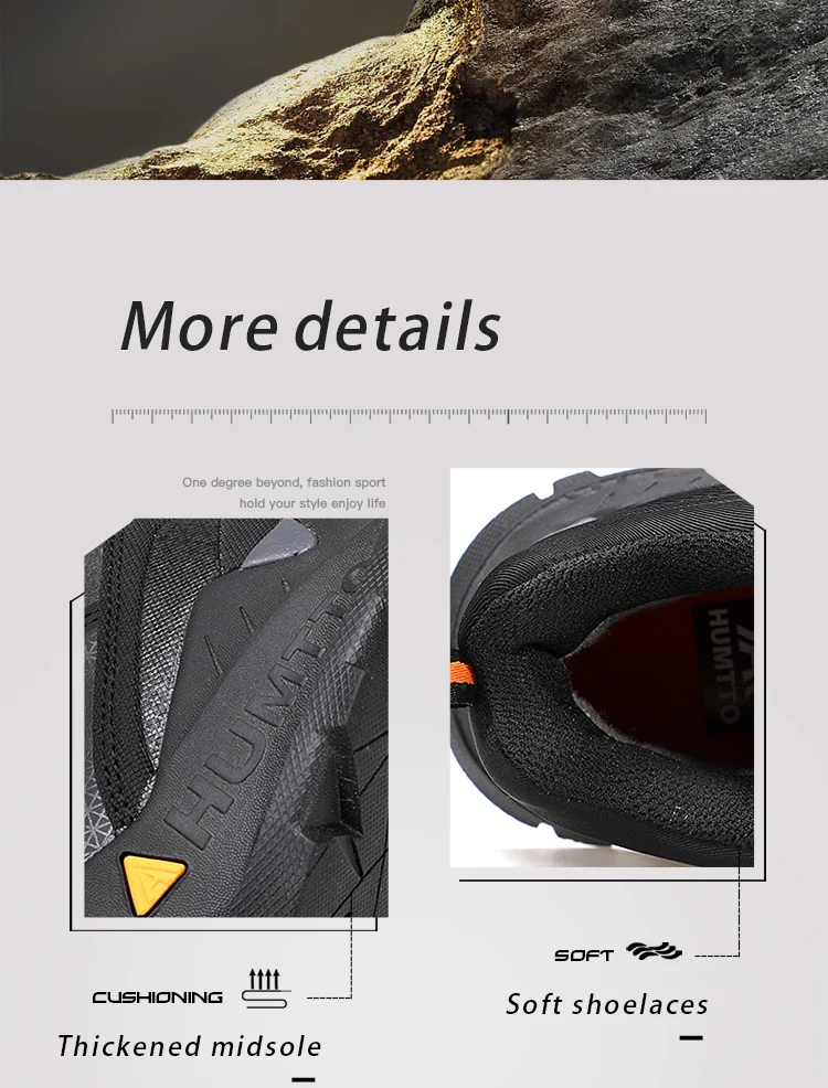 HUMTTO Waterproof Boots for Men Luxury Designer Outdoor Hiking Shoes Climbing Trekking Sneakers Leather Safety Mens Ankle Boots