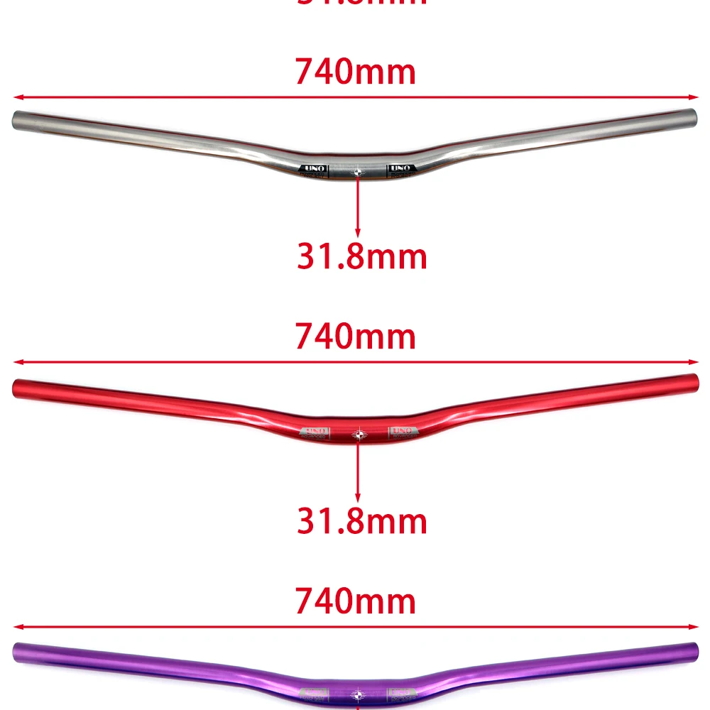 Mtb Handlebars For Mountain Bike 31.8mm Mtb Bike Table For Bicycle Handle Bar 740/780mm Swallow Handlebar Parts Colorful
