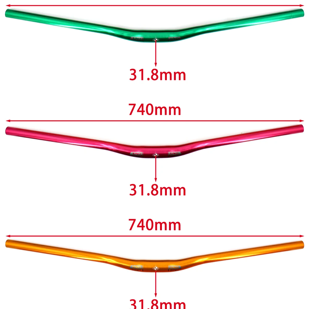 Mtb Handlebars For Mountain Bike 31.8mm Mtb Bike Table For Bicycle Handle Bar 740/780mm Swallow Handlebar Parts Colorful