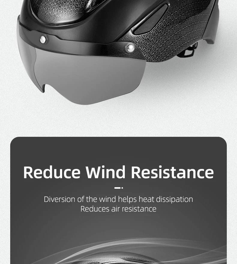 ROCKBROS Bicycle Helmet Aero Cycling Helmet Integrally-molded Bike Helmet Men Women Goggles Lens MTB Road Cycling Equipment