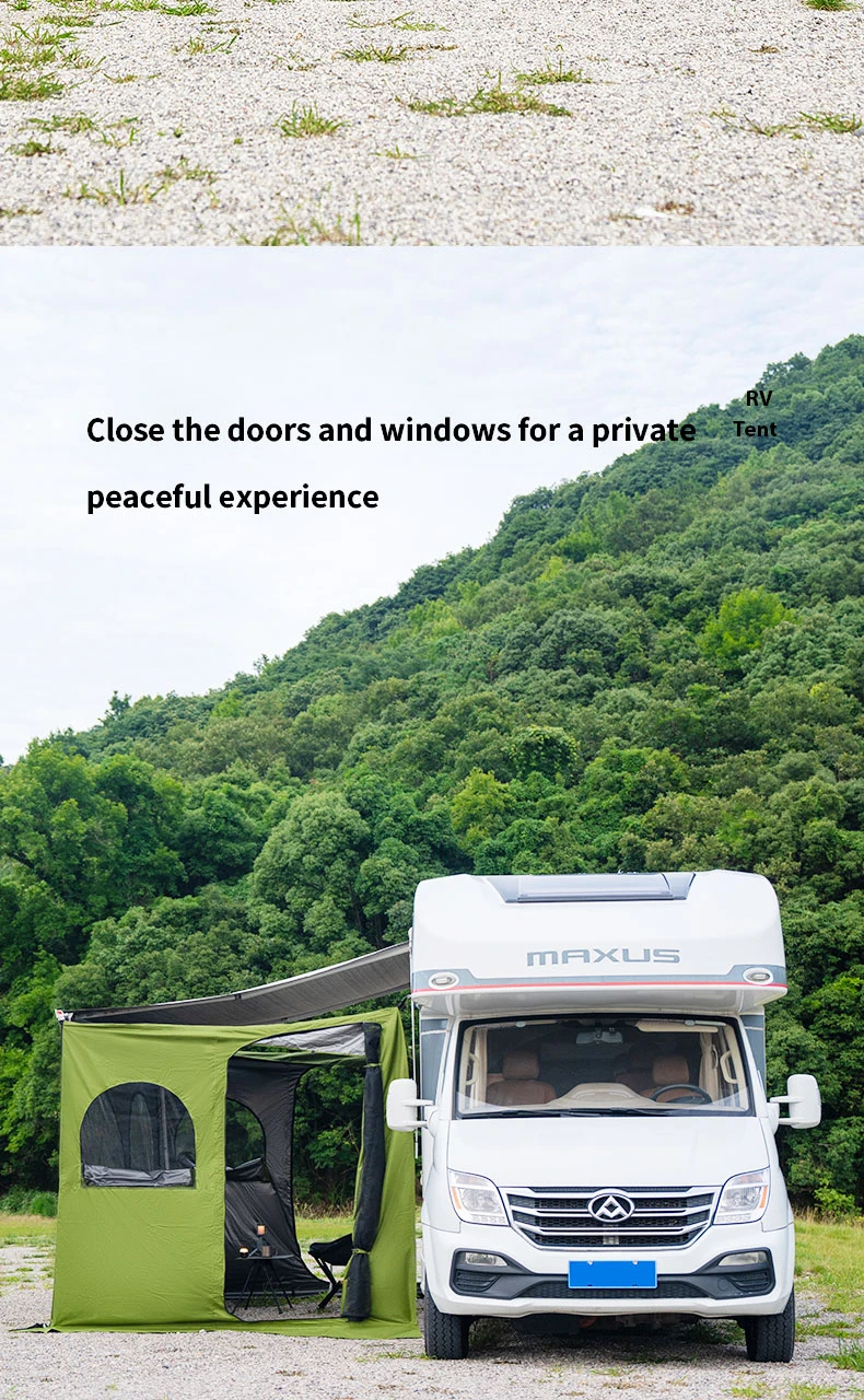 Caravan Awning Tent RV Screen Room Family Room Camper Privacy Room Sunshade Campervan Tent Outdoor Camping Shelter