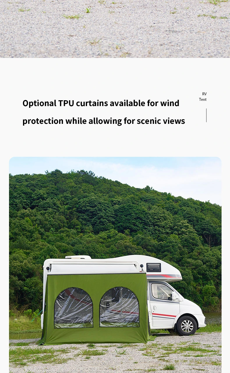 Caravan Awning Tent RV Screen Room Family Room Camper Privacy Room Sunshade Campervan Tent Outdoor Camping Shelter