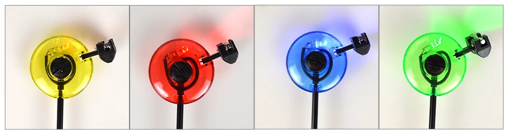 Hirisi LED Carp Fishing Swingers Drop Off Indicator 4 Color In Zipped Case Carp Fishing Equipment B2022
