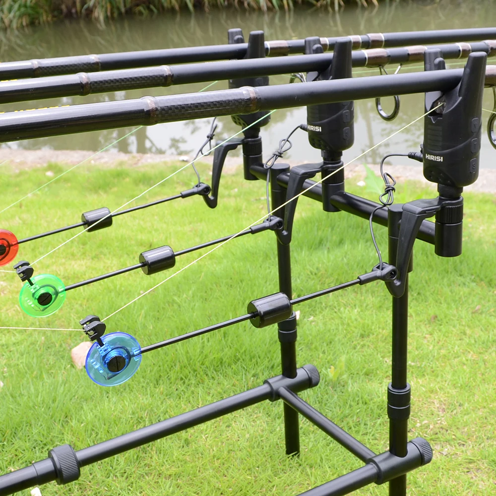 Hirisi LED Carp Fishing Swingers Drop Off Indicator 4 Color In Zipped Case Carp Fishing Equipment B2022